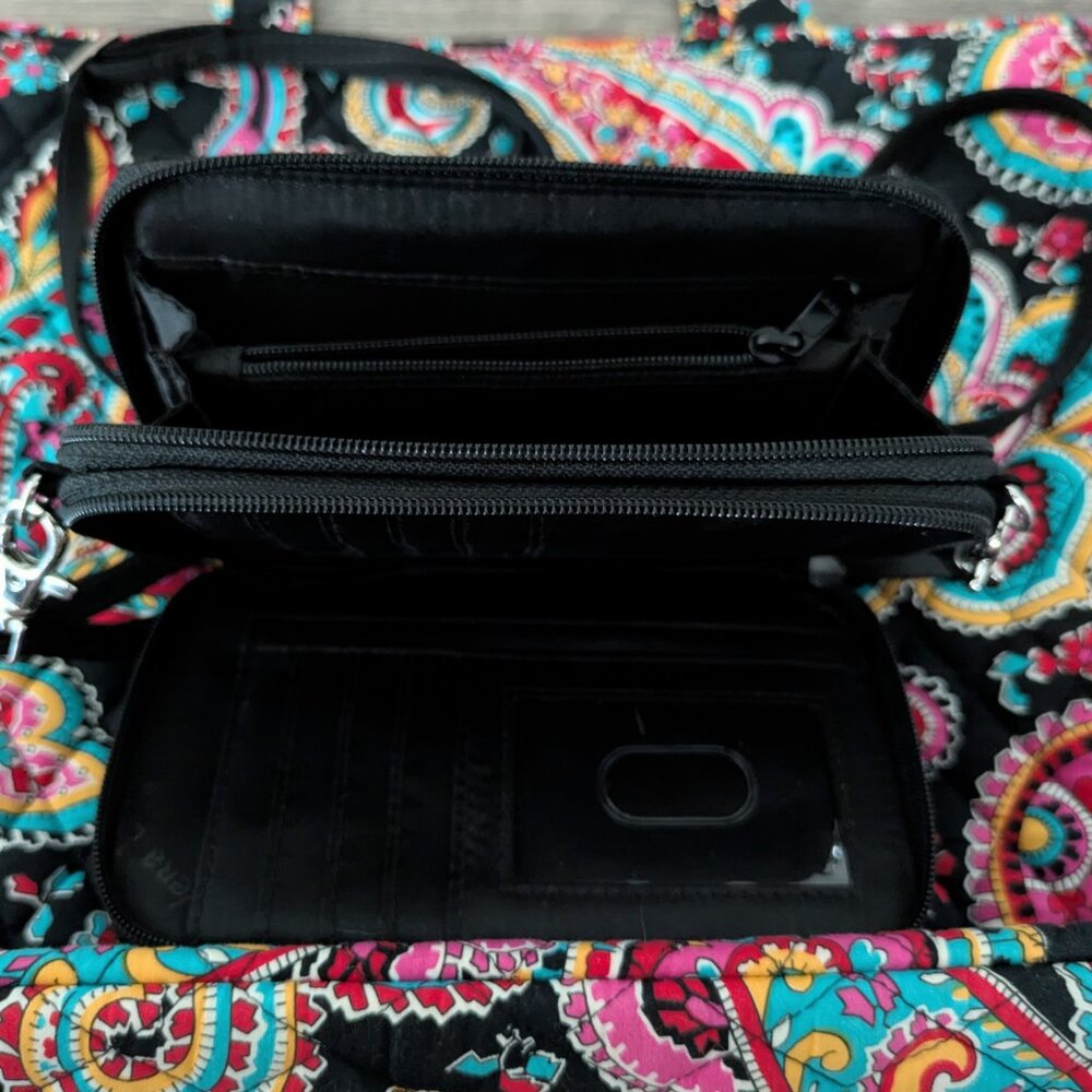 Vera Bradley Quilted Tote Bag & All-in-One Clutch Wallet - Brand New - Picture 5 of 6
